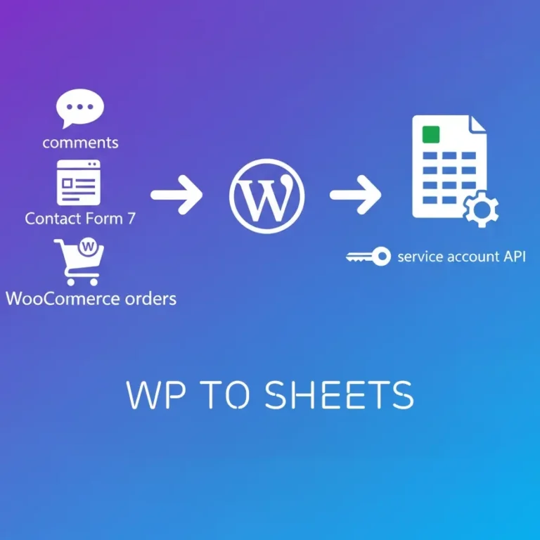 Plugin WP TO SHEET