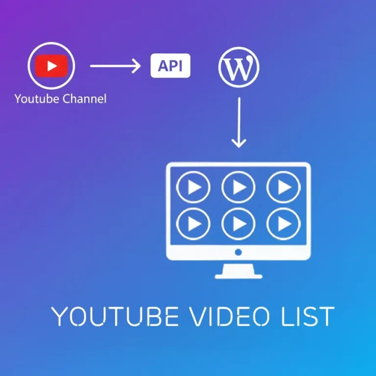 Youtube Video List - Tự động cập nhật video mới trên kênh youtube vào website wordpress