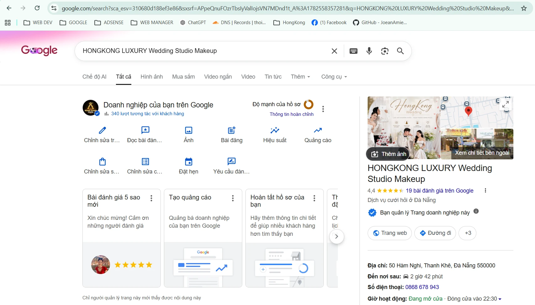 Dịch vụ xác minh Google Maps cho doanh nghiệp