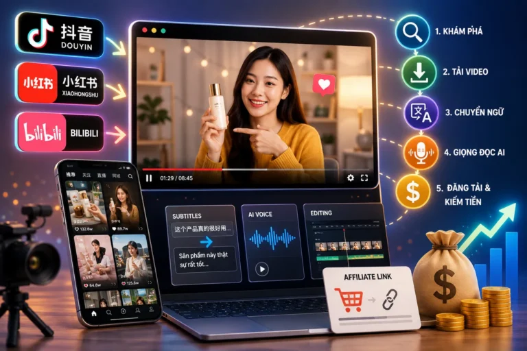 Bí Quyết Kiếm Tiền Affiliate Hiệu Quả: Khai Thác Kho Video Khổng Lồ Từ Nền Tảng Trung Quốc