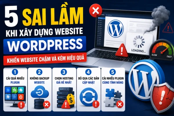 Những Sai Lầm Khi Xây Dựng Website WordPress Cần Tránh