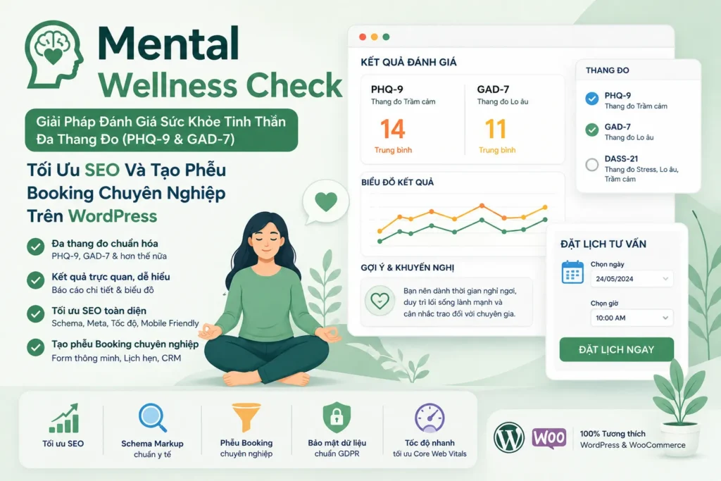 Plugin Mental Wellness Check – Giải Pháp Đánh Giá Sức Khỏe Tinh Thần Đa Thang Đo