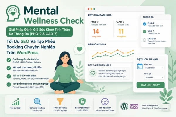 Plugin Mental Wellness Check – Giải Pháp Đánh Giá Sức Khỏe Tinh Thần Đa Thang Đo