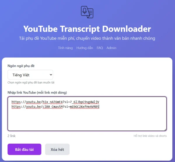Cách tải phụ đề video Youtube