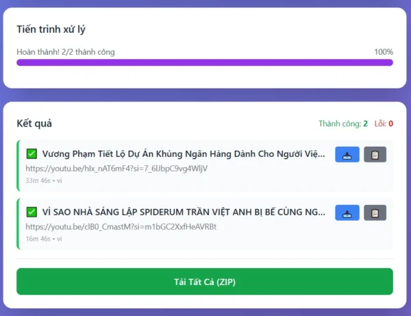 Tải phụ đề video youtube miễn phí